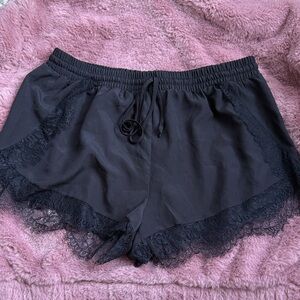 BCBGeneration Black Lace Sleep Shorts